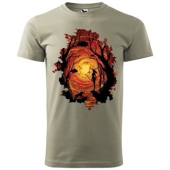 Tricou barbati,personalizat,cu maneca scurta,Kakhi deschis,marime XL Tricou barbati,personalizat,cu maneca scurta,Kakhi deschis,marime XL