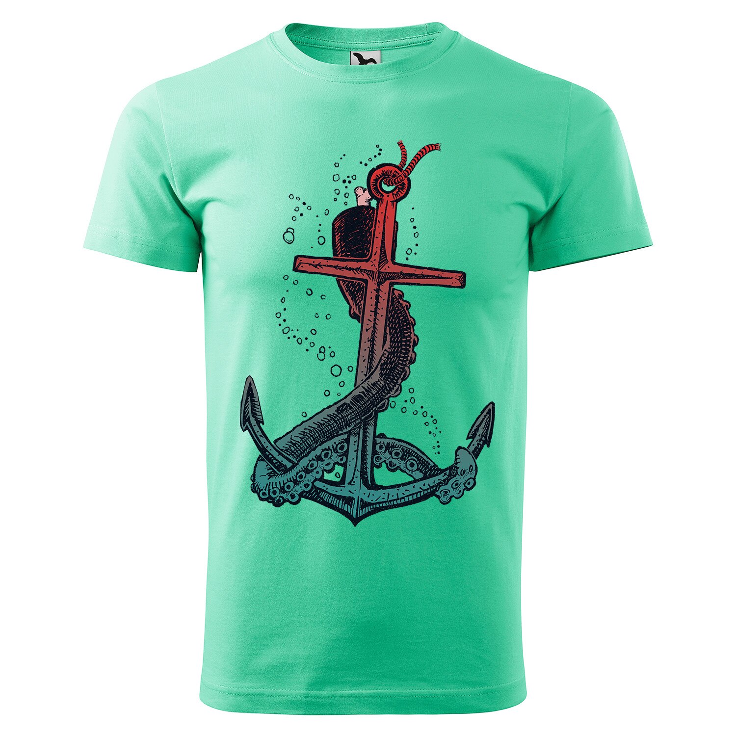 Tricou barbati,personalizat,cu maneca scurta,Verde mint,marime L