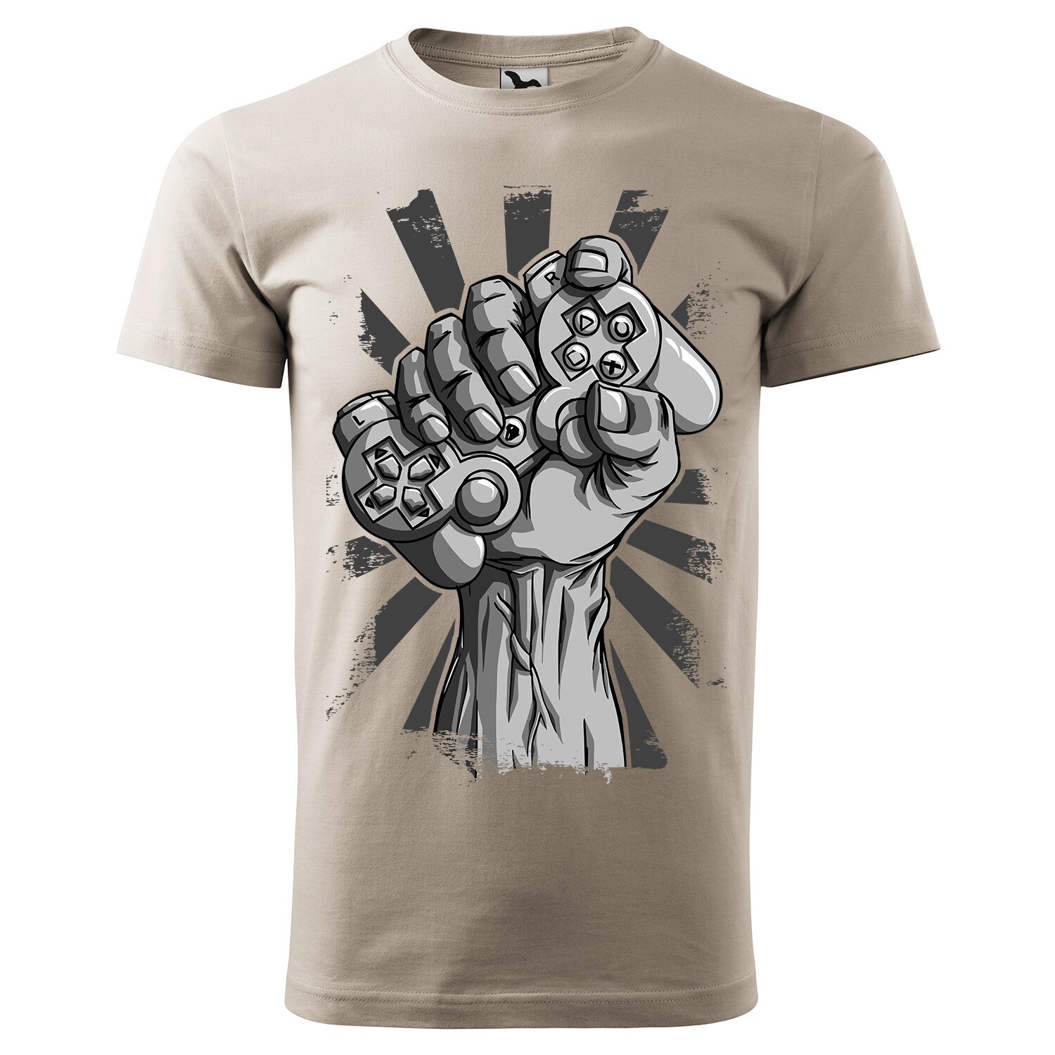 Tricou barbati,personalizat,cu maneca scurta,Gri ice,marime L