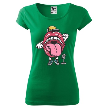 Tricou dama personalizat,cu maneca scurta,Verde mediu,marime M Tricou dama personalizat,cu maneca scurta,Verde mediu,marime M