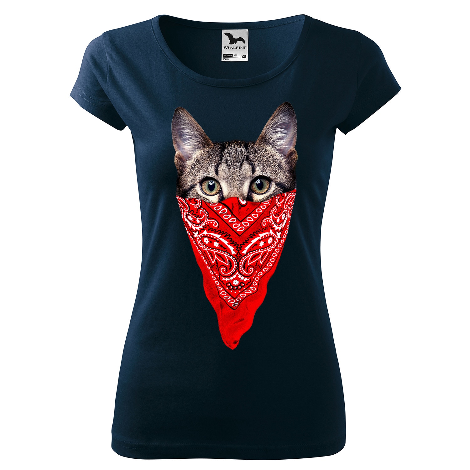 Tricou dama personalizat,cu maneca scurta,Albastru marin,marime M