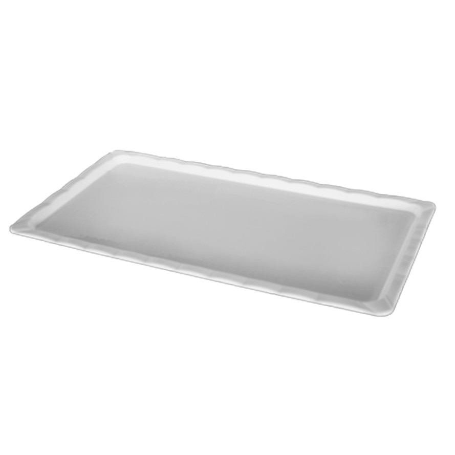 Platou dreptunghiular policarbonat RAKI pentru desert 15x30x2cm alb