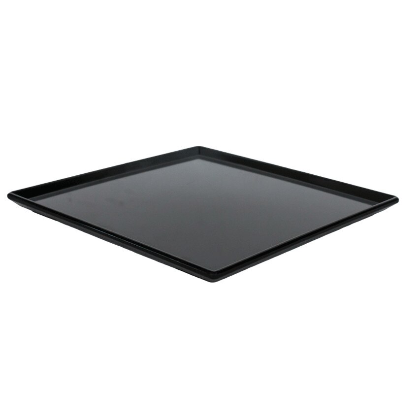 Platou patrat melamina RAKI 24,5x24,5x1cm NEGRU