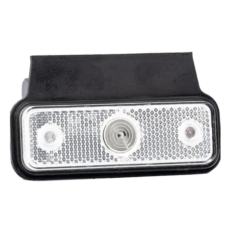 Lampa gabarit 102x36, LED, alba, cu talpa, 12-36V, FT-004-B+K Fristom