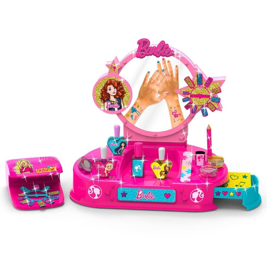 Set de infrumusetare, tatuaje si manichiura Barbie