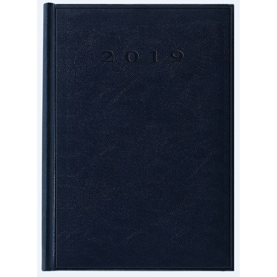 Agenda herlitz Standard A5 datata zilnic 2019 RO albastru inchis