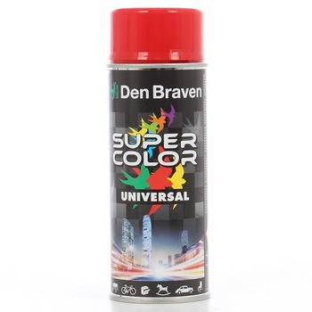 Spray vopsea, Den Braven Super Color, rosu , interior / exterior, 400 ml Spray vopsea, Den Braven Super Color, rosu , interior / exterior, 400 ml