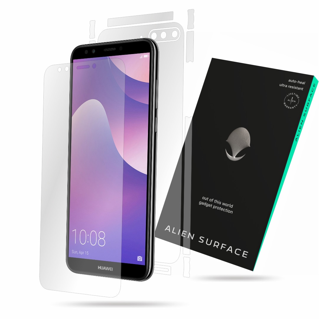 Folie Alien Surface, Huawei Y7 Pro (2018), protectie ecran, spate, laterale
