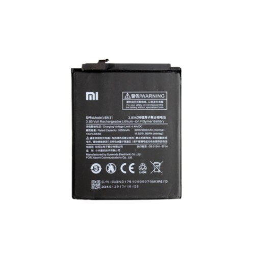 Baterie originala Xiaomi Mi 5X, BN31, 3000mAh, Li-Ion, Bulk
