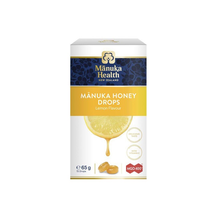 Manuka MGO™ 400+ Mézes Cukorka Citrom Ízesítéssel 65g, Manuka Health