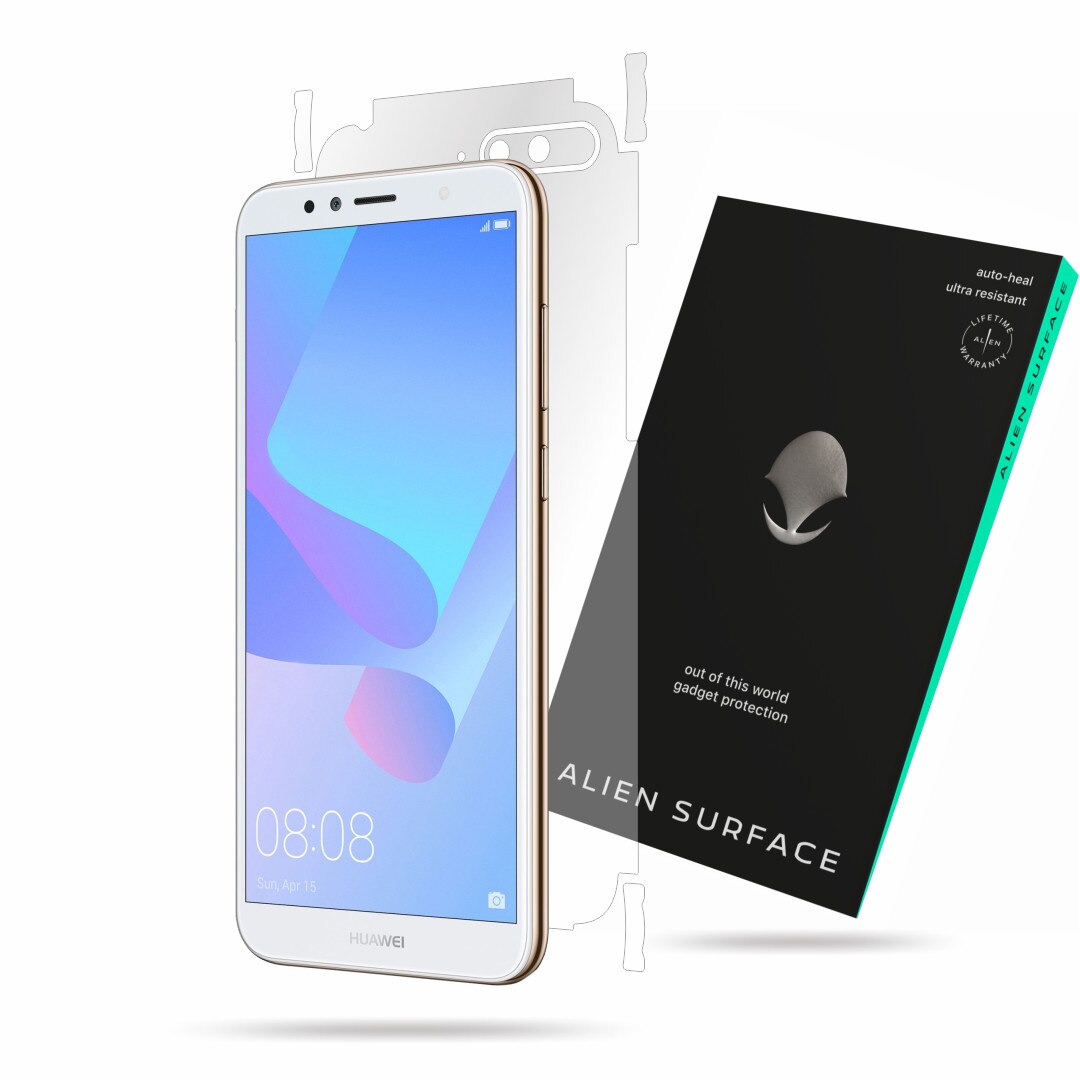 Folie Alien Surface, Huawei Y6 (2018), protectie spate, laterale