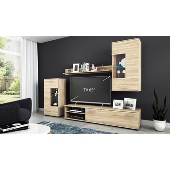 Mobilier pentru Living Clio II, Bedora, 1 x Polita, 1 x Comoda, 1 x Dulap, 1 x Dulap suspendat Mobilier pentru Living Clio II, Bedora, 1 x Polita, 1 x Comoda, 1 x Dulap, 1 x Dulap suspendat