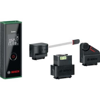 Telemetru cu display Bosch Zamo III, 20 m, ±3 mm precizie, accesorii incluse Telemetru cu display Bosch Zamo III, 20 m, ±3 mm precizie, accesorii incluse