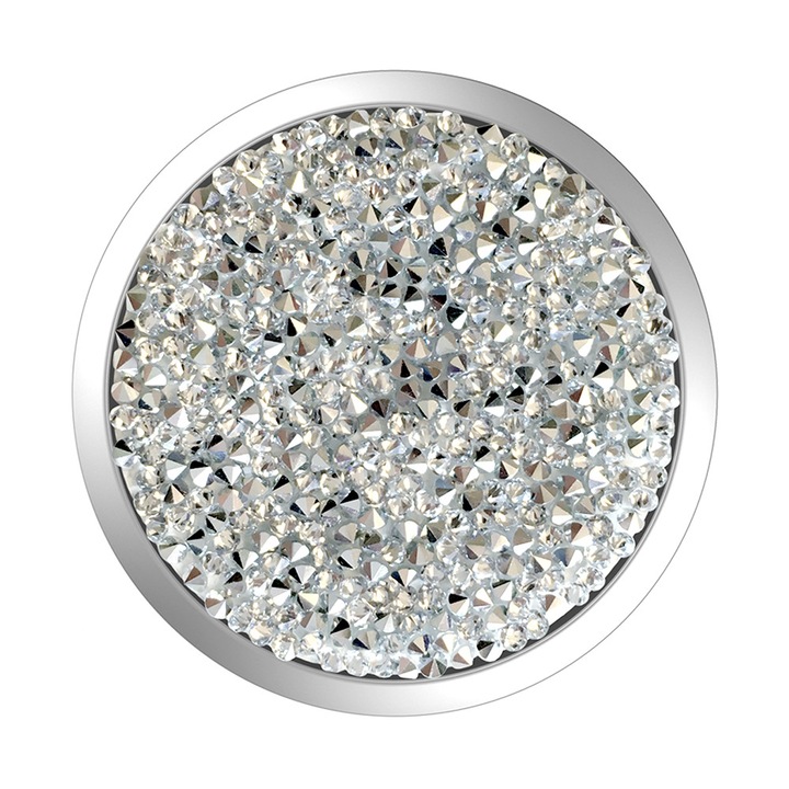 Popsockets ® Original Silver Crystal ujjtámasz, telefonra szerelhető támaszték