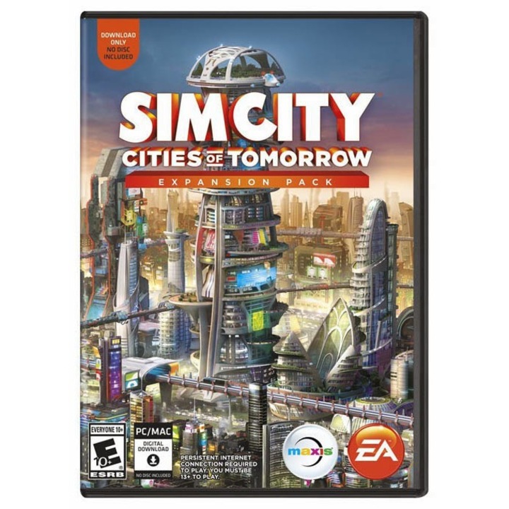 Joc SimCity Cities of Tomorrow Expansion Pack(COD activare Origin)