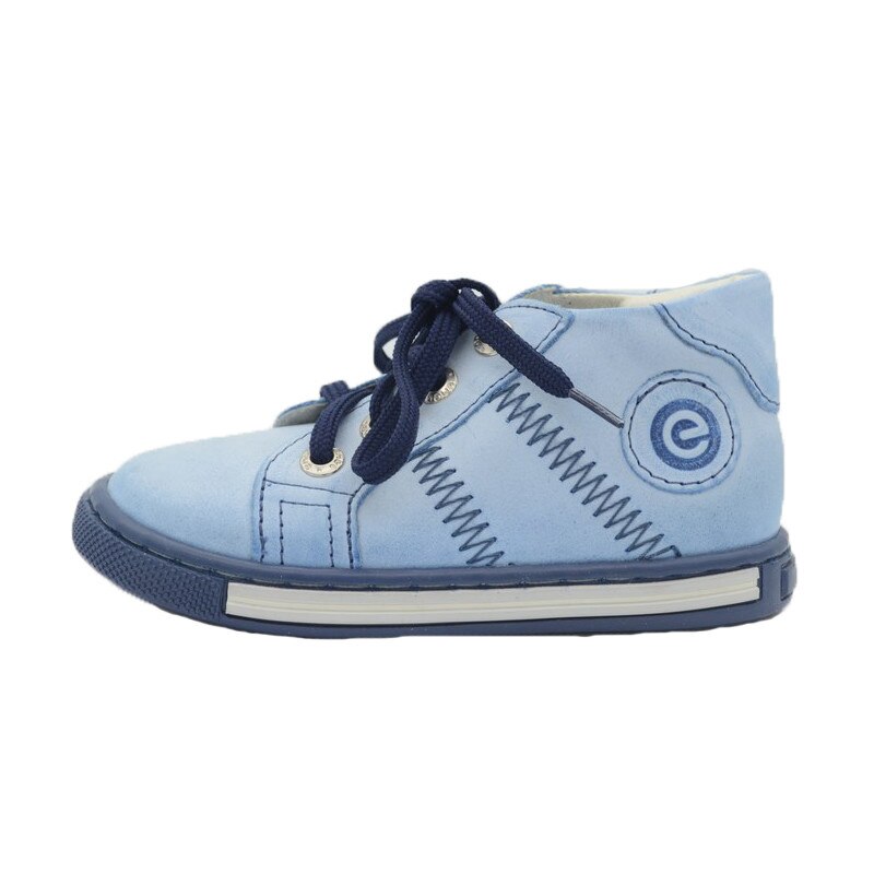 Ghete ortopedice din piele baieti Emel E1292, Albastru, 22