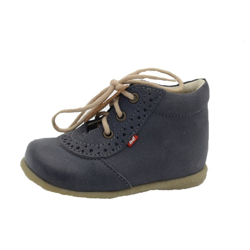 Ghete ortopedice din piele baieti Emel GBEM6, Bleumarin, 19