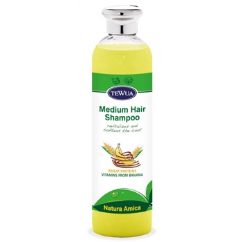 Sampon pentru par mediu cu banane 250 ml, Tewua Sampon pentru par mediu cu banane 250 ml, Tewua
