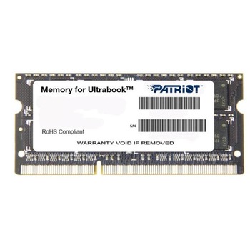 Memorie DDR3 Ultrabook SODIMM Patriot 4 GB 1600MHz CL11 1,35V Memorie DDR3 Ultrabook SODIMM Patriot 4 GB 1600MHz CL11 1,35V