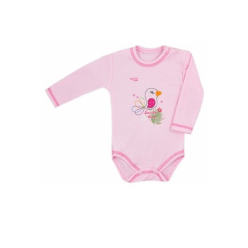 Body cu maneca lunga pentru fete Koala Samba 3903-R, Roz Body cu maneca lunga pentru fete Koala Samba 3903-R, Roz