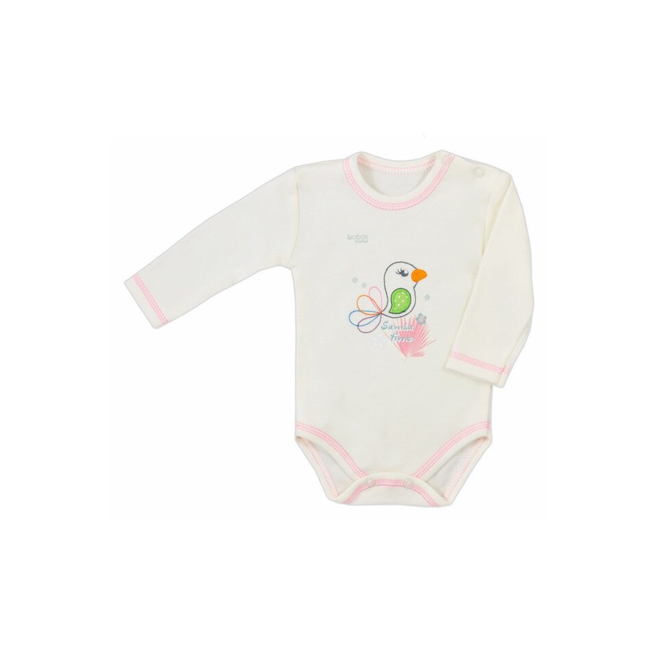 Body cu maneca lunga pentru fete Koala Samba 3903-C, Crem