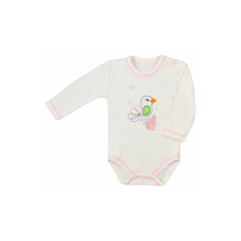 Body cu maneca lunga pentru fete Koala Samba 3903-C, Crem Body cu maneca lunga pentru fete Koala Samba 3903-C, Crem