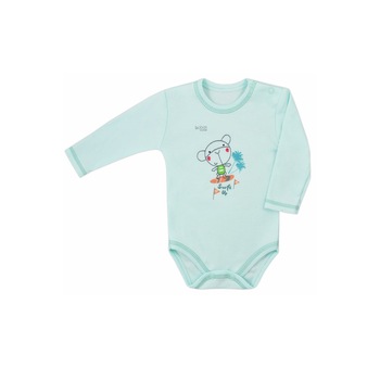 Body cu maneca lunga bebelusi Samba Koala 3901-V, Verde Body cu maneca lunga bebelusi Samba Koala 3901-V, Verde