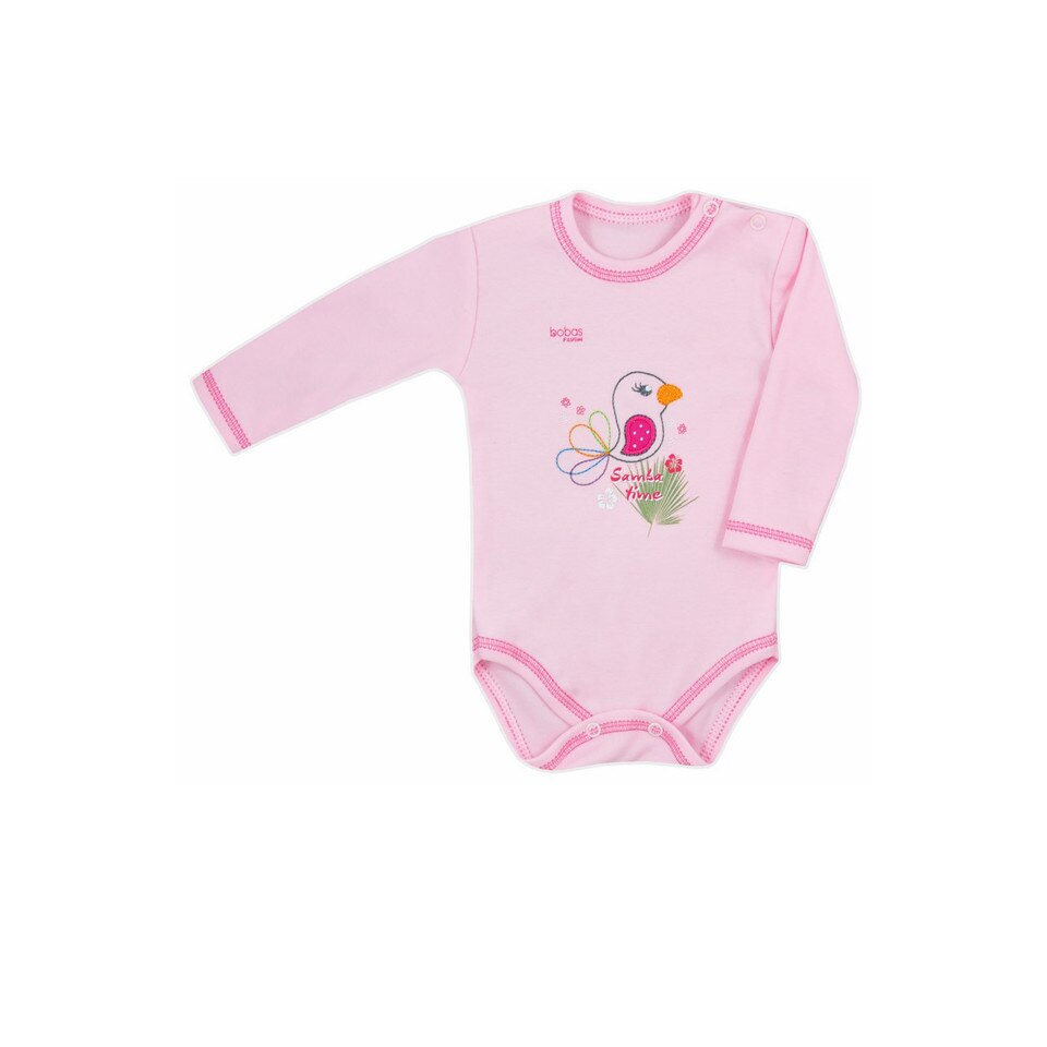 Body cu maneca lunga bebelusi Samba Koala 3901-R, Roz