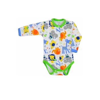 Body cu maneca lunga pentru bebelusi-Koala Zoo 3186-V, Verde Body cu maneca lunga pentru bebelusi-Koala Zoo 3186-V, Verde