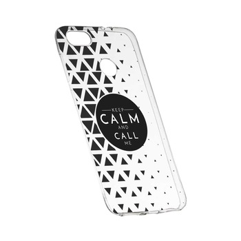 Husa Silicon, Transparent, Slim, Keep Calm, 2, Huawei Y7 PRIME 2018 Husa Silicon, Transparent, Slim, Keep Calm, 2, Huawei Y7 PRIME 2018