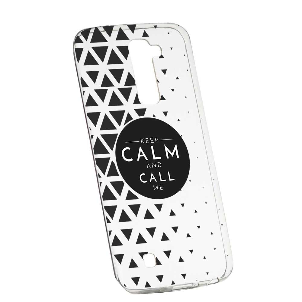 Husa Silicon, Transparent, Slim, Keep Calm, 2, LG G7 ThinQ