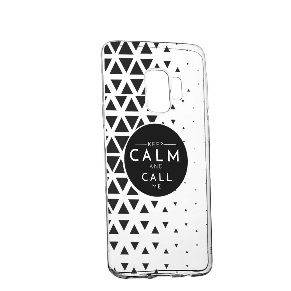 Husa Silicon, Transparent, Slim, Keep Calm, 2, Huawei MATE 9