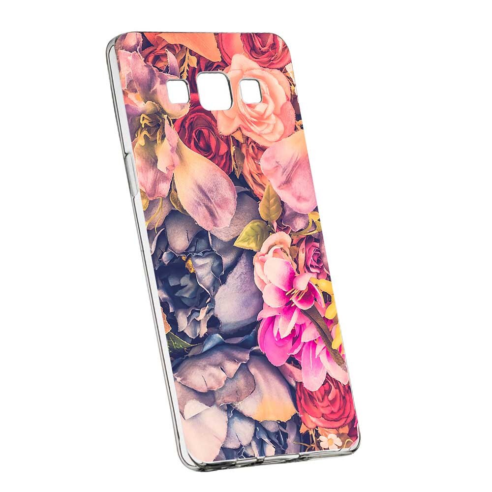 Husa Silicon, Transparent, Slim, Floral, 5, Huawei MATE 10