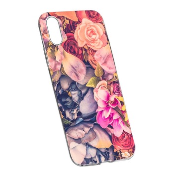 Husa Silicon, Transparent, Slim, Floral, 5, Sony XA1 Husa Silicon, Transparent, Slim, Floral, 5, Sony XA1
