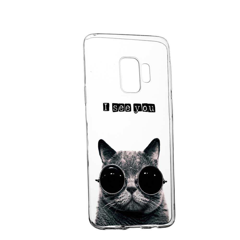 Husa Silicon, Transparent, Slim, I See You, 9, LG G7