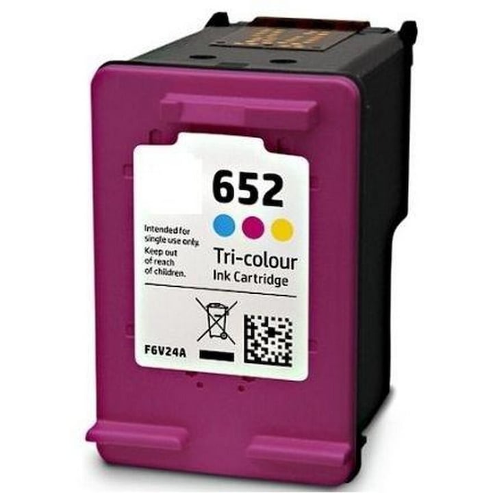 Cartus cerneala (inkjet) TIN compatibil cu HP F6V24AE / HP 652 Color - 215 pagini (6 ml)