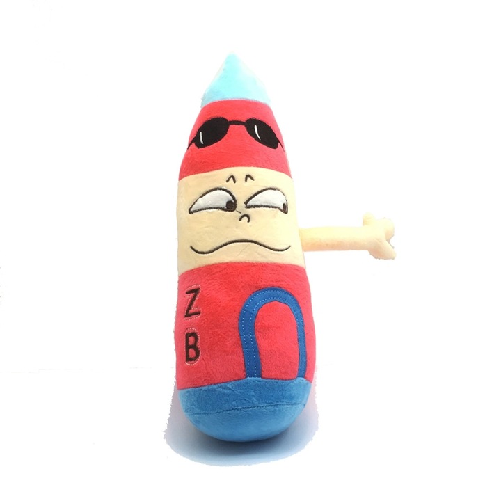 Плюшена играчка Chippo Моливчета 18001-350-1, пее песен на Български, 35см, Червен