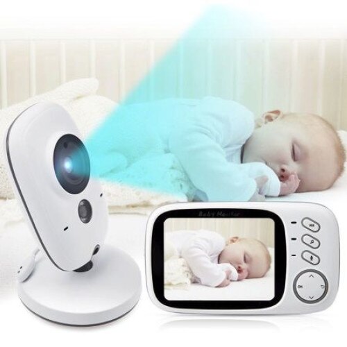 Baby Monitor Wireless Audio Video Bebelusi, Senzor Sunet , Mod Nocturn NIGHT VISION,Functie Talk-Back, Monitorizare Temperatura Ambientala