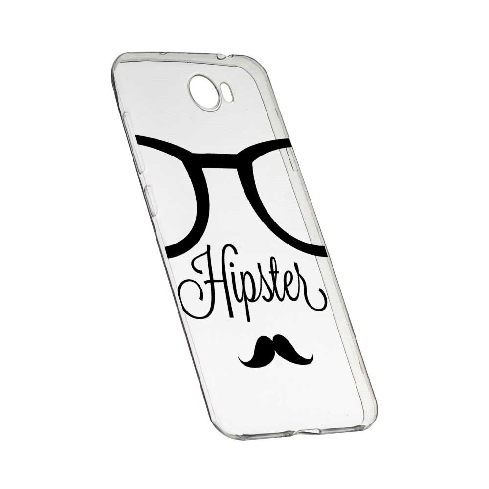 Husa Silicon, Transparent, Slim, Hipster, 12, Huawei Y7 / Enjoy 7 Plus / Nova Lite Plus 2017