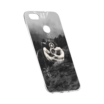 Husa Silicon, Transparent, Slim, Double Exposure, 13, Huawei Y9 2018 Husa Silicon, Transparent, Slim, Double Exposure, 13, Huawei Y9 2018