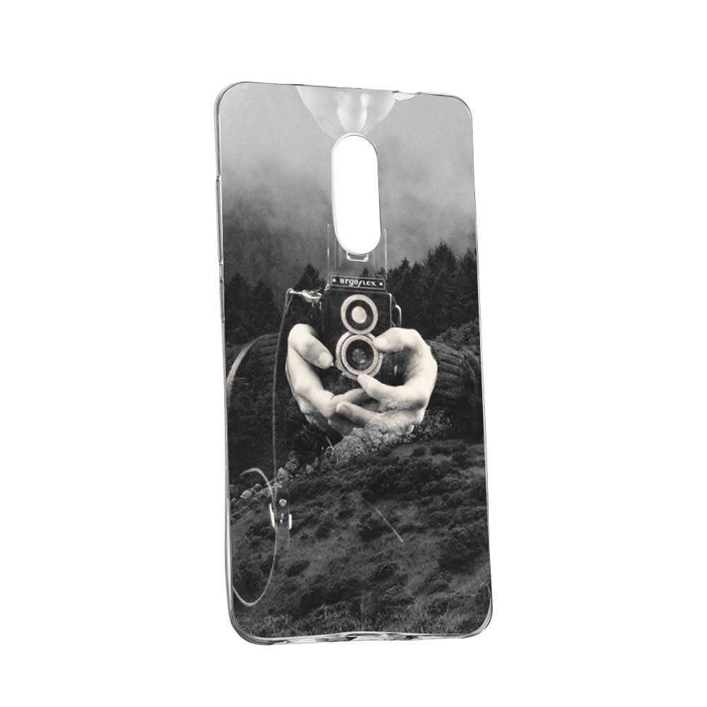 Husa Silicon, Transparent, Slim, Double Exposure, 13, Nokia 7