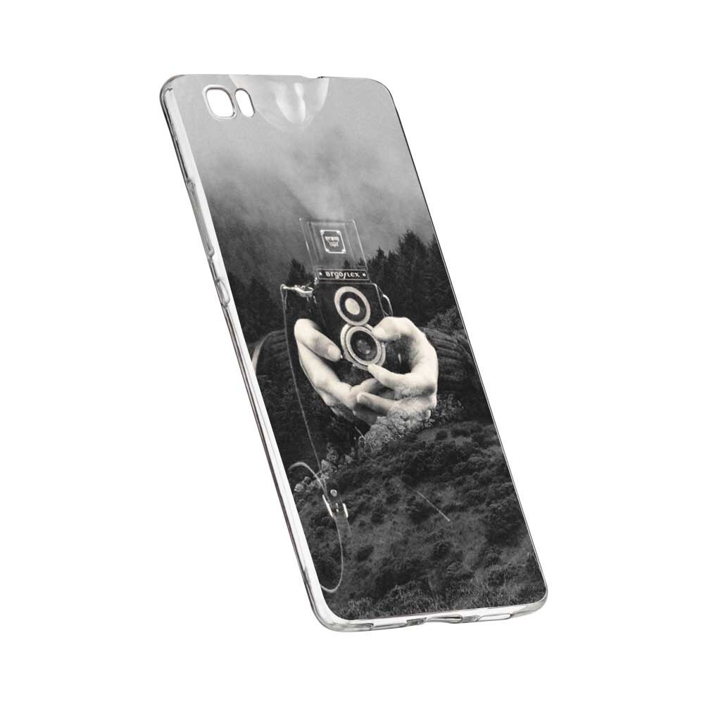 Husa Silicon, Transparent, Slim, Double Exposure, 13, Sony XA