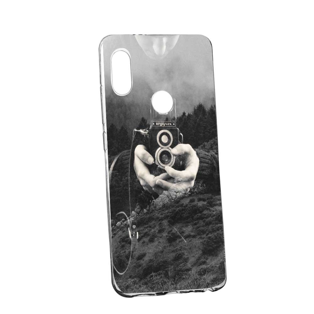 Husa Silicon, Transparent, Slim, Double Exposure, 13, Xiaomi Redmi Note 5 Pro