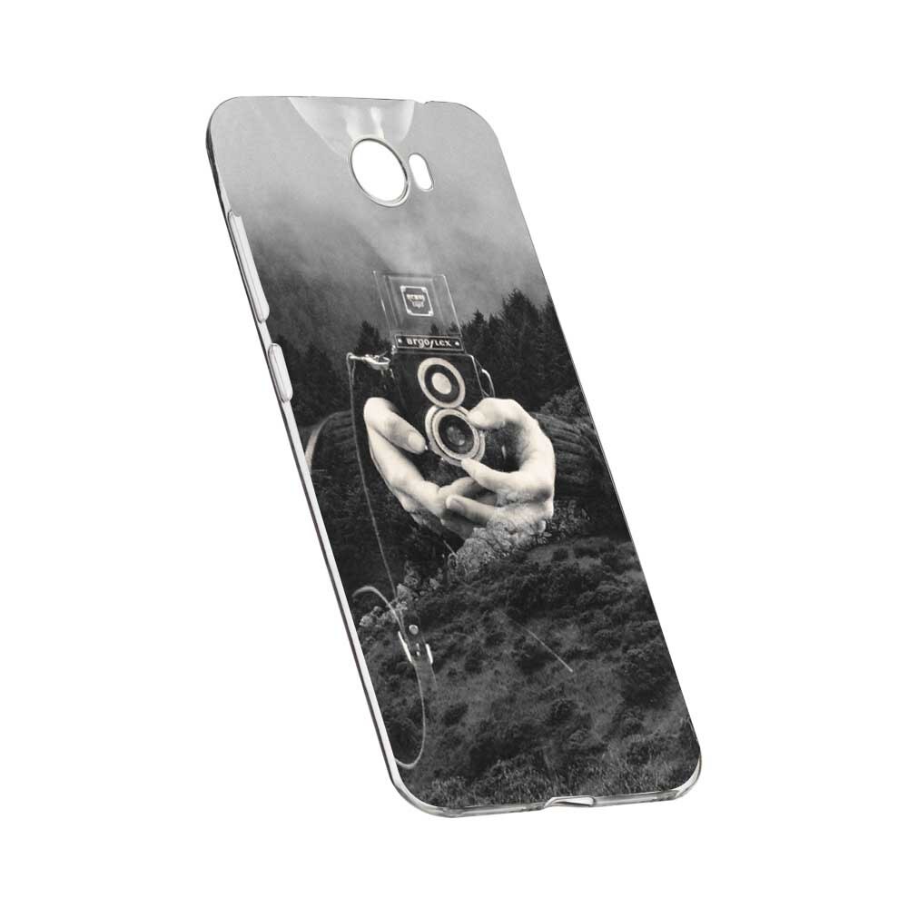 Husa Silicon, Transparent, Slim, Double Exposure, 13, Huawei Y7 / Enjoy 7 Plus / Nova Lite Plus 2017