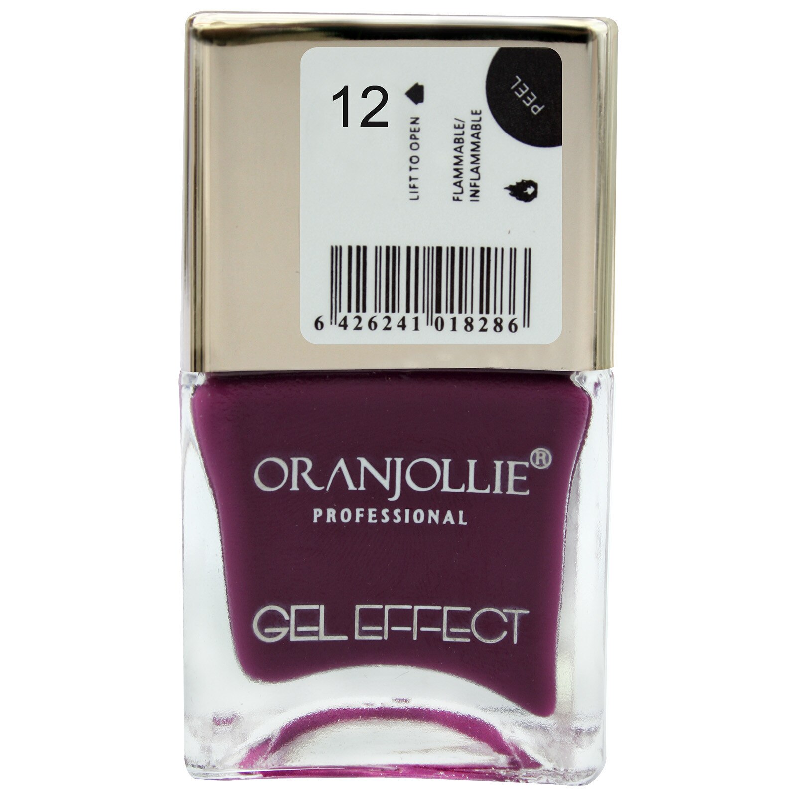Lac de unghii Oranjollie Gel Effect 12, 15 ml