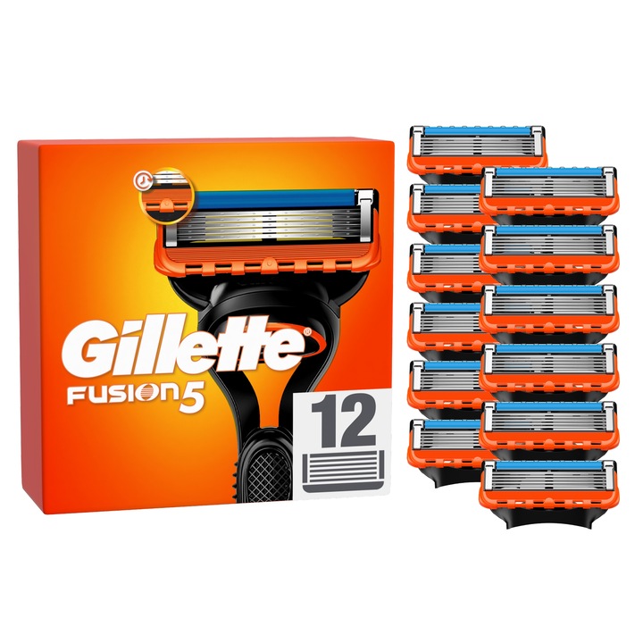 Gillette Fusion5 pótfej férfi borotvához, 12 db