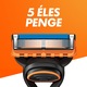 Gillette Fusion5 pótfej férfi borotvához, 12 db