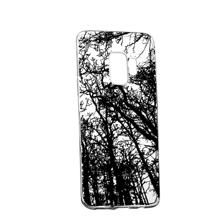 Husa Silicon, Transparent, Slim, Forest, 14, LG G7