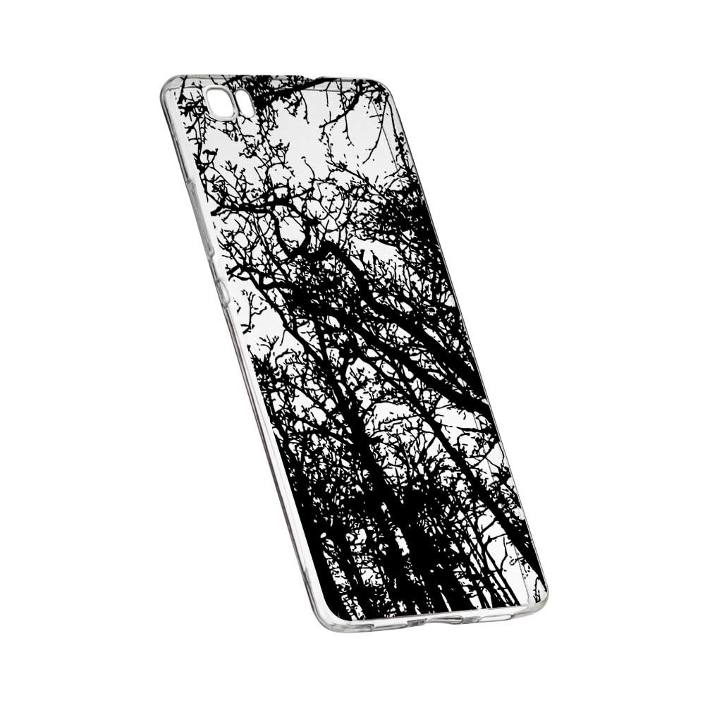 Husa Silicon, Transparent, Slim, Forest, 14, Sony XA