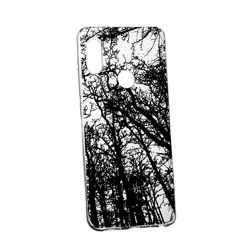 Husa Silicon, Transparent, Slim, Forest, 14, Xiaomi Redmi Note 5 Pro